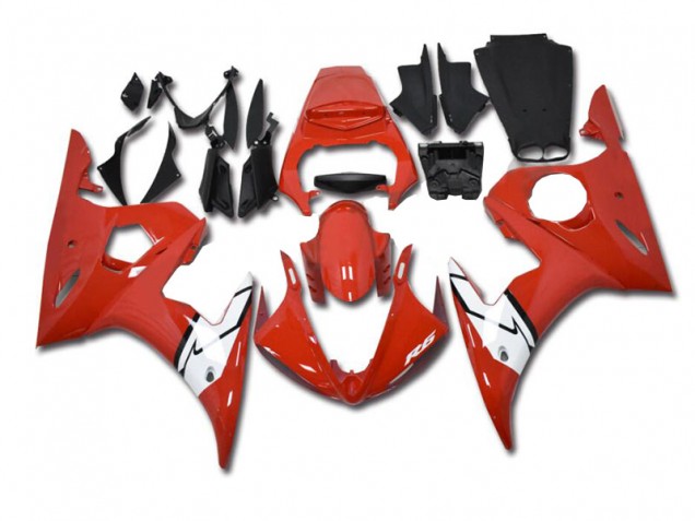 Yamaha R6 2003-2005 Verkleidungen - Rot Weiß Verkauf Yamaha R6 2003-2005 Verkleidungen - Rot Weiß Verkauf