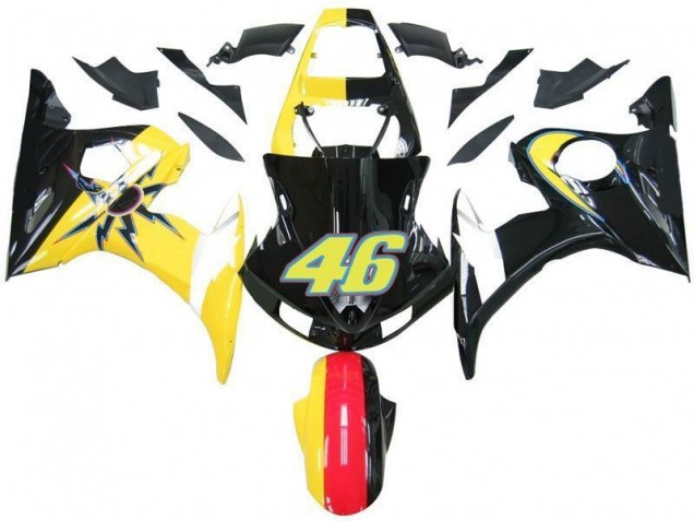 Yamaha R6 2003-2005 Verkleidungen - Schwarz Gelb Nr. 46 Verkauf Yamaha R6 2003-2005 Verkleidungen - Schwarz Gelb Nr. 46 Verkauf