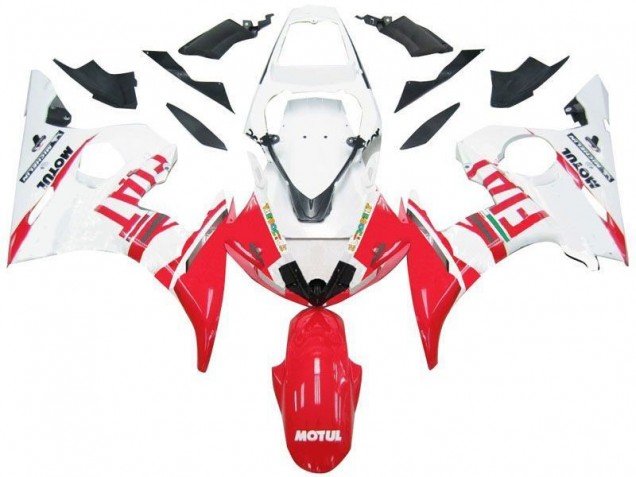 Yamaha R6 2003-2005 Verkleidungen - Weiß Rot Fiat Verkauf Yamaha R6 2003-2005 Verkleidungen - Weiß Rot Fiat Verkauf