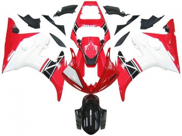 Yamaha R6 2003-2005 Verkleidungen - Rot Weiß Schwarz Verkauf Yamaha R6 2003-2005 Verkleidungen - Rot Weiß Schwarz Verkauf