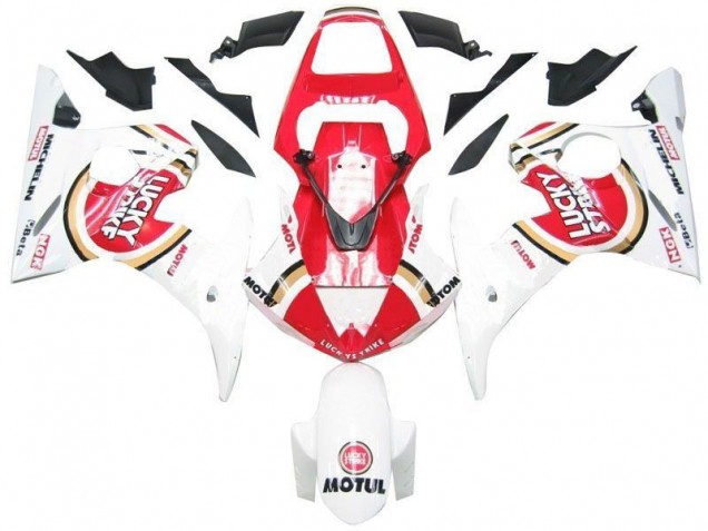 Yamaha R6 2003-2005 Verkleidungen - Weiß Rot Lucky Strike Verkauf Yamaha R6 2003-2005 Verkleidungen - Weiß Rot Lucky Strike Verkauf