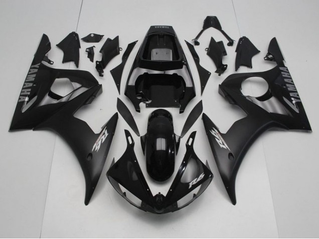 Yamaha R6 2003-2005 Verkleidungen - Schwarz mit silbernen Aufklebern Verkauf Yamaha R6 2003-2005 Verkleidungen - Schwarz mit silbernen Aufklebern Verkauf