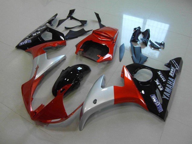 Yamaha R6 2003-2005 Verkleidungen - Orange Silber Schwarz Verkauf Yamaha R6 2003-2005 Verkleidungen - Orange Silber Schwarz Verkauf