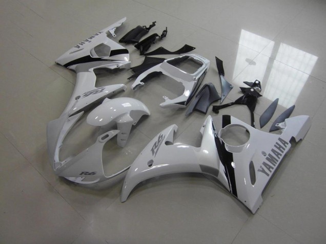 Yamaha R6 2003-2005 Verkleidungen - Weiß Und Grau Aufkleber Verkauf Yamaha R6 2003-2005 Verkleidungen - Weiß Und Grau Aufkleber Verkauf
