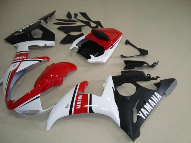Yamaha R6 2003-2005 Verkleidungen - Rot Weiß Matt Schwarz Verkauf Yamaha R6 2003-2005 Verkleidungen - Rot Weiß Matt Schwarz Verkauf