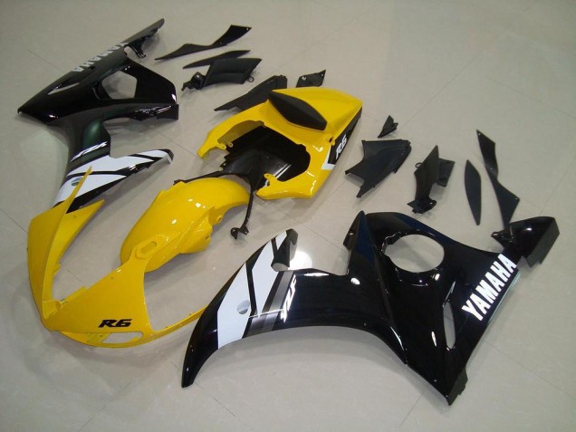Yamaha R6 2003-2005 Verkleidungen - Gelb Schwarz Verkauf Yamaha R6 2003-2005 Verkleidungen - Gelb Schwarz Verkauf
