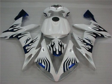 Yamaha R1 2004-2006 Verkleidungen - Weiß Blau Flamme Verkauf