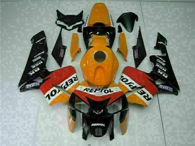 Honda CBR 600 RR 2005-2006 Vollverkleidung - Orange Schwarz Repsol Verkauf Honda CBR 600 RR 2005-2006 Vollverkleidung - Orange Schwarz Repsol Verkauf