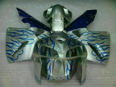 Honda CBR 600 RR 2005-2006 Verkleidungen - Weiß Blau Flamme Verkauf