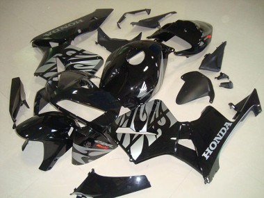 Honda CBR 600 RR 2005-2006 Verkleidungen - Schwarze Weiße Flamme Verkauf