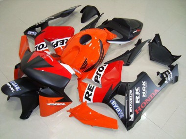 Honda CBR 600 RR 2005-2006 Verkleidungen - Matt Schwarzer Repsol Renn Verkauf