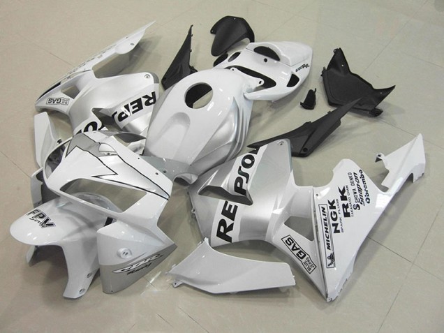 Honda CBR 600 RR 2005-2006 Verkleidungen - Repsol Weiß Silber Verkauf Honda CBR 600 RR 2005-2006 Verkleidungen - Repsol Weiß Silber Verkauf