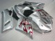 Kawasaki ZX6R 2005-2006 Verkleidungen - Silber Rot Flammen Verkauf