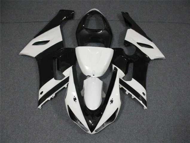 Kawasaki ZX6R 2005-2006 Verkleidung - Schwarz Weiß Verkauf