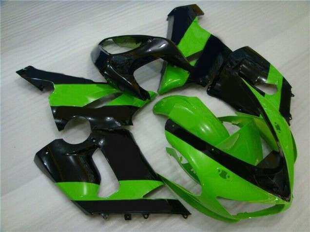 Kawasaki ZX6R 2005-2006 Verkleidungen - Grün Schwarz Verkauf