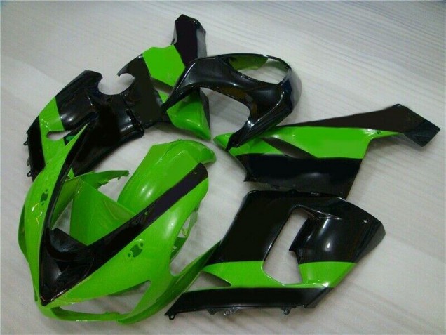Kawasaki ZX6R 2005-2006 Verkleidungen - Grün Schwarz Verkauf