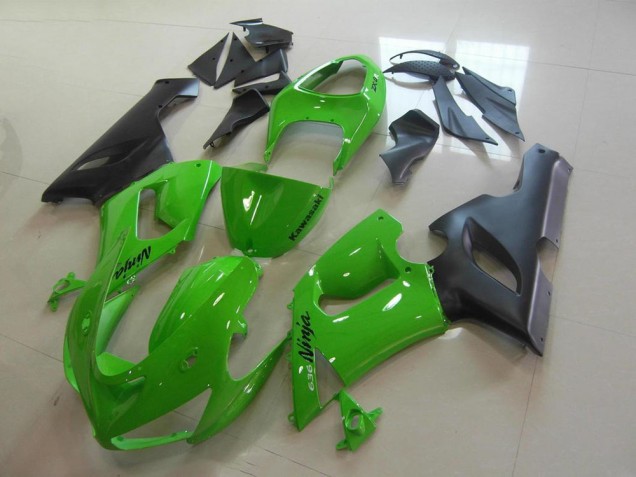 Kawasaki ZX6R 2005-2006 Verkleidungen Komplett Sets - Grün Verkauf