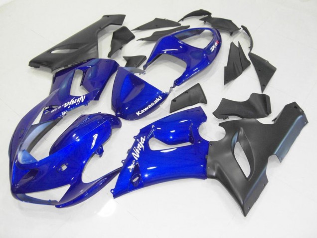 Kawasaki ZX6R 2005-2006 Verkleidung - Blau Schwarz Verkauf