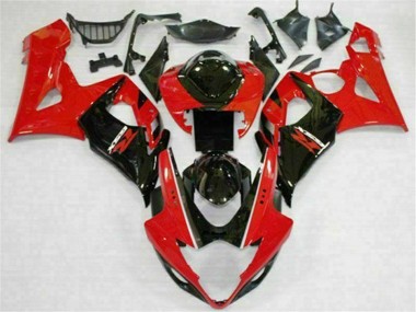Suzuki GSXR 1000 K5 2005-2006 Verkleidungen - Rot Schwarz Verkauf