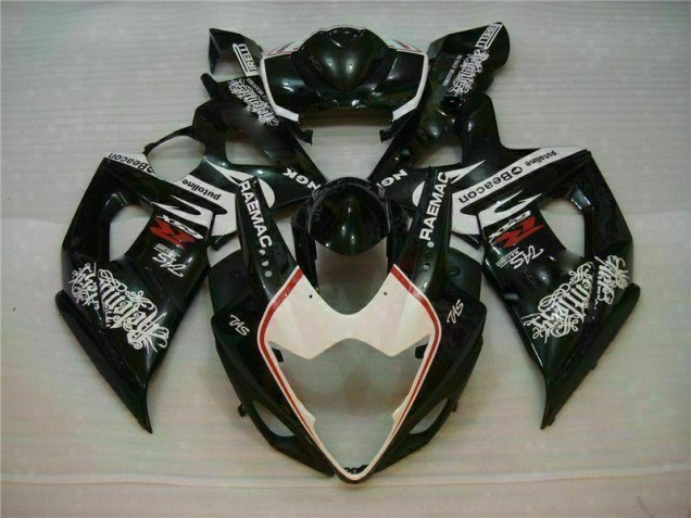 Suzuki GSXR 1000 K5 2005-2006 Verkleidung - Weiß Schwarz Verkauf Suzuki GSXR 1000 K5 2005-2006 Verkleidung - Weiß Schwarz Verkauf