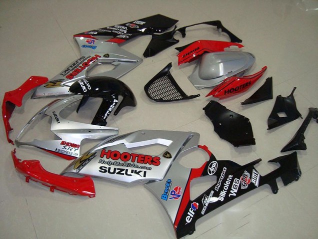 Suzuki GSXR 1000 K5 2005-2006 Verkleidungen - Silber Und Rot Verkauf Suzuki GSXR 1000 K5 2005-2006 Verkleidungen - Silber Und Rot Verkauf