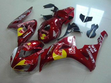Honda CBR 1000 RR 2006-2007 Verkleidungen - Candy Rot Rot Bull Verkauf