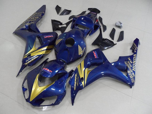 Honda CBR 1000 RR 2006-2007 Verkleidungen - Dunkel blau mit goldenen Streifen Verkauf Honda CBR 1000 RR 2006-2007 Verkleidungen - Dunkel blau mit goldenen Streifen Verkauf
