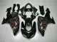 Kawasaki ZX10R 2006-2007 Verkleidung - Schwarz rote Flamme Verkauf Kawasaki ZX10R 2006-2007 Verkleidung - Schwarz rote Flamme Verkauf
