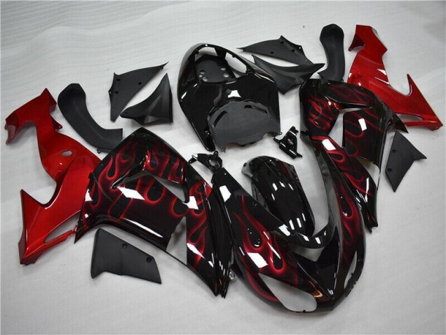 Kawasaki ZX10R 2006-2007 Verkleidungen - Rot Flamme Verkauf Kawasaki ZX10R 2006-2007 Verkleidungen - Rot Flamme Verkauf