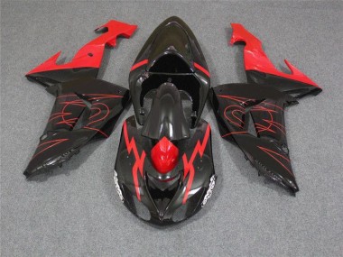 Kawasaki ZX10R 2006-2007 Verkleidungen - Schwarz Rot Verkauf