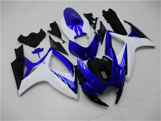 Suzuki GSXR 600 / 750 K6 2006-2007 Verkleidungen Komplett Sets - Blau Weiß Verkauf