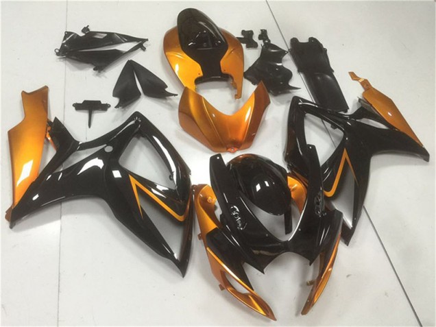 Suzuki GSXR 600 / 750 K6 2006-2007 Verkleidung - Schwarz Orange Verkauf