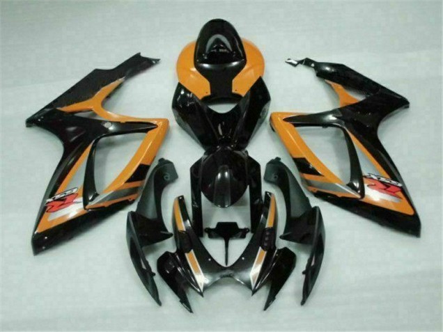 Suzuki GSXR 600 / 750 K6 2006-2007 Verkleidungen - Schwarz Orange Verkauf