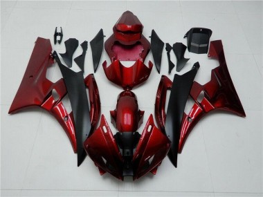 Yamaha R6 2006-2007 Verkleidung - Rot Schwarz Verkauf