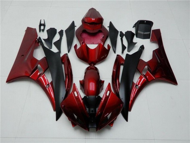 Yamaha R6 2006-2007 Verkleidung - Rot Schwarz Verkauf