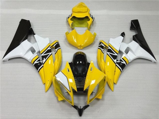 Yamaha R6 2006-2007 Verkleidungen - Gelb Weiß Schwarz Verkauf Yamaha R6 2006-2007 Verkleidungen - Gelb Weiß Schwarz Verkauf