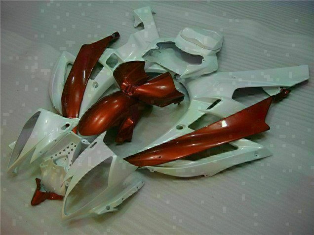 Yamaha R6 2006-2007 Verkleidungen - Weiß Braun Verkauf Yamaha R6 2006-2007 Verkleidungen - Weiß Braun Verkauf