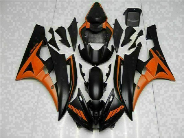 Yamaha R6 2006-2007 Verkleidungen - Orange Schwarz Verkauf Yamaha R6 2006-2007 Verkleidungen - Orange Schwarz Verkauf