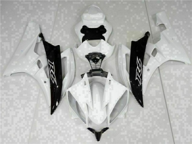 Yamaha R6 2006-2007 Verkleidungen & Plastik - Weiß Schwarz Verkauf Yamaha R6 2006-2007 Verkleidungen & Plastik - Weiß Schwarz Verkauf