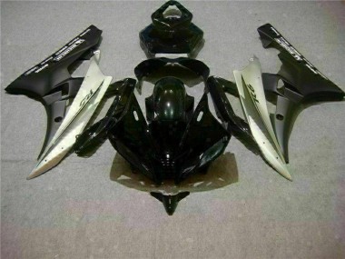 Yamaha R6 2006-2007 Vollverkleidung - Silber Schwarz Verkauf