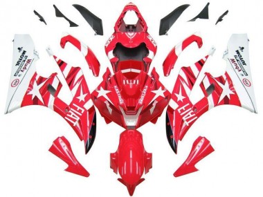 Yamaha R6 2006-2007 Verkleidungen - Rot Weiß Star Fiat Verkauf