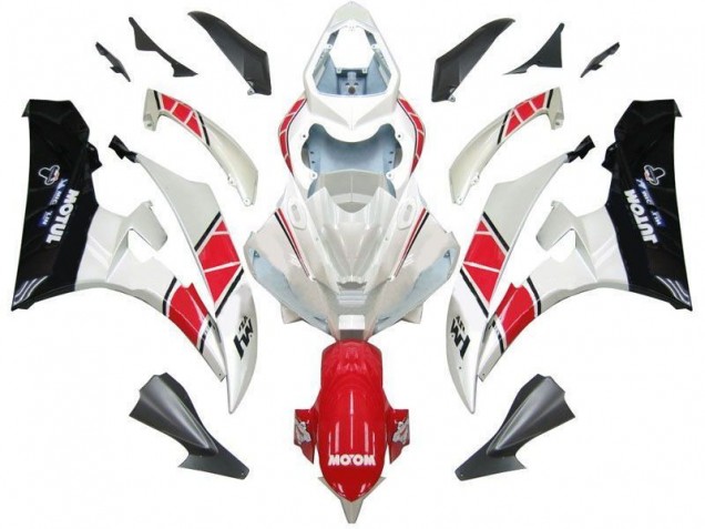 Yamaha R6 2006-2007 Verkleidungen - Weiß Rot Schwarz Verkauf