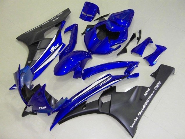 Yamaha R6 2006-2007 Verkleidung - Blau Schwarz Verkauf