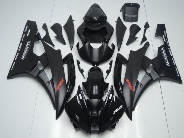 Yamaha R6 2006-2007 Verkleidungen - Matt Schwarz und Glänzendes Schwarz Verkauf Yamaha R6 2006-2007 Verkleidungen - Matt Schwarz und Glänzendes Schwarz Verkauf