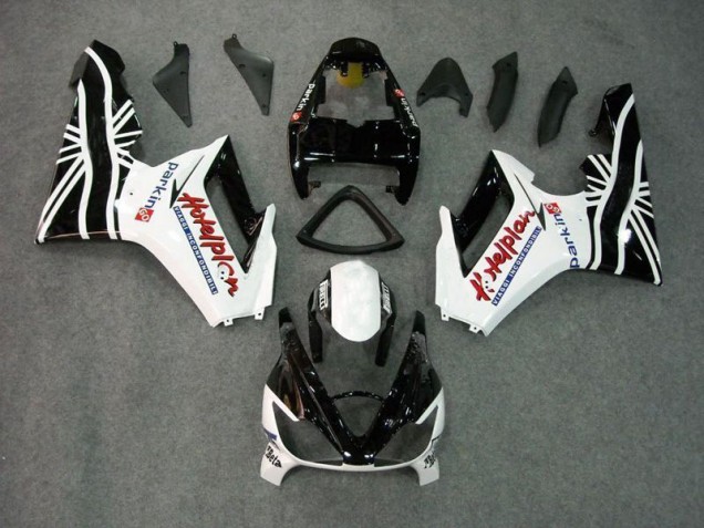 Triumph Daytona 675 Triple 2006-2008 Verkleidungen - Schwarz Weiß Verkauf Triumph Daytona 675 Triple 2006-2008 Verkleidungen - Schwarz Weiß Verkauf