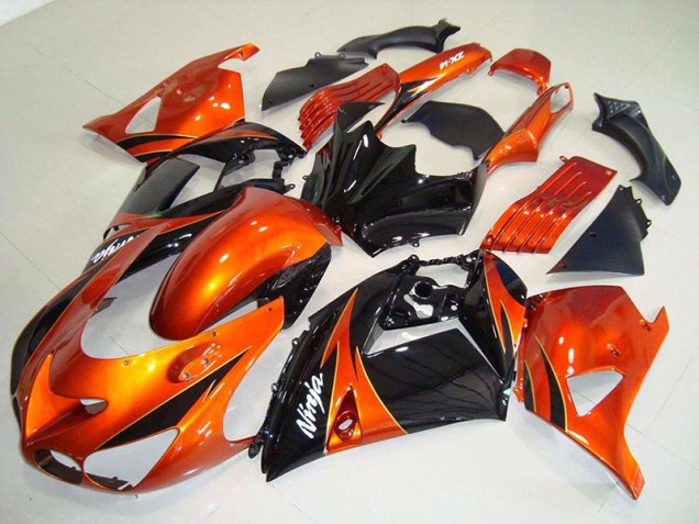Kawasaki ZX14R ZZR 1400 2006-2011 Verkleidungen - Orange Schwarz Verkauf Kawasaki ZX14R ZZR 1400 2006-2011 Verkleidungen - Orange Schwarz Verkauf
