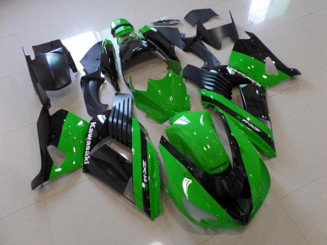 Kawasaki ZX14R ZZR 1400 2006-2011 Verkleidungen - Grün und Schwarz Verkauf