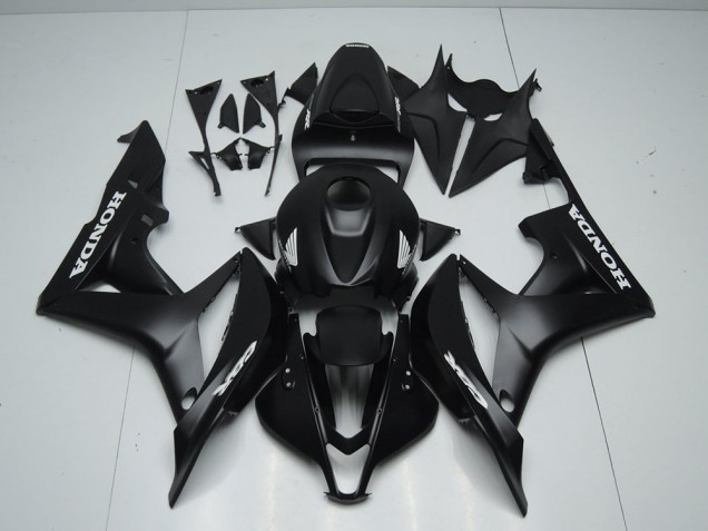 Honda CBR 600 RR 2007-2008 Verkleidungen - Matt Schwarz mit Weißem Aufkleber Verkauf Honda CBR 600 RR 2007-2008 Verkleidungen - Matt Schwarz mit Weißem Aufkleber Verkauf