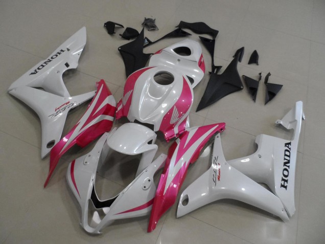 Honda CBR 600 RR 2007-2008 Verkleidungen - Perl Weiß mit Rosa Verkauf Honda CBR 600 RR 2007-2008 Verkleidungen - Perl Weiß mit Rosa Verkauf