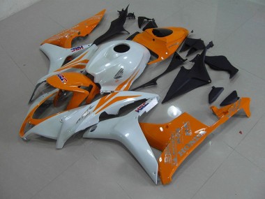 Honda CBR 600 RR 2007-2008 Verkleidungen - Perl Weiß Orange Verkauf